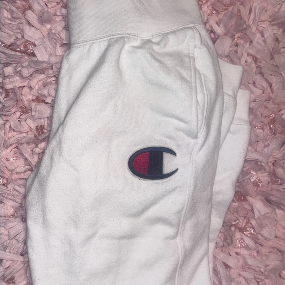 Champion Women’s White Joggers with Logo